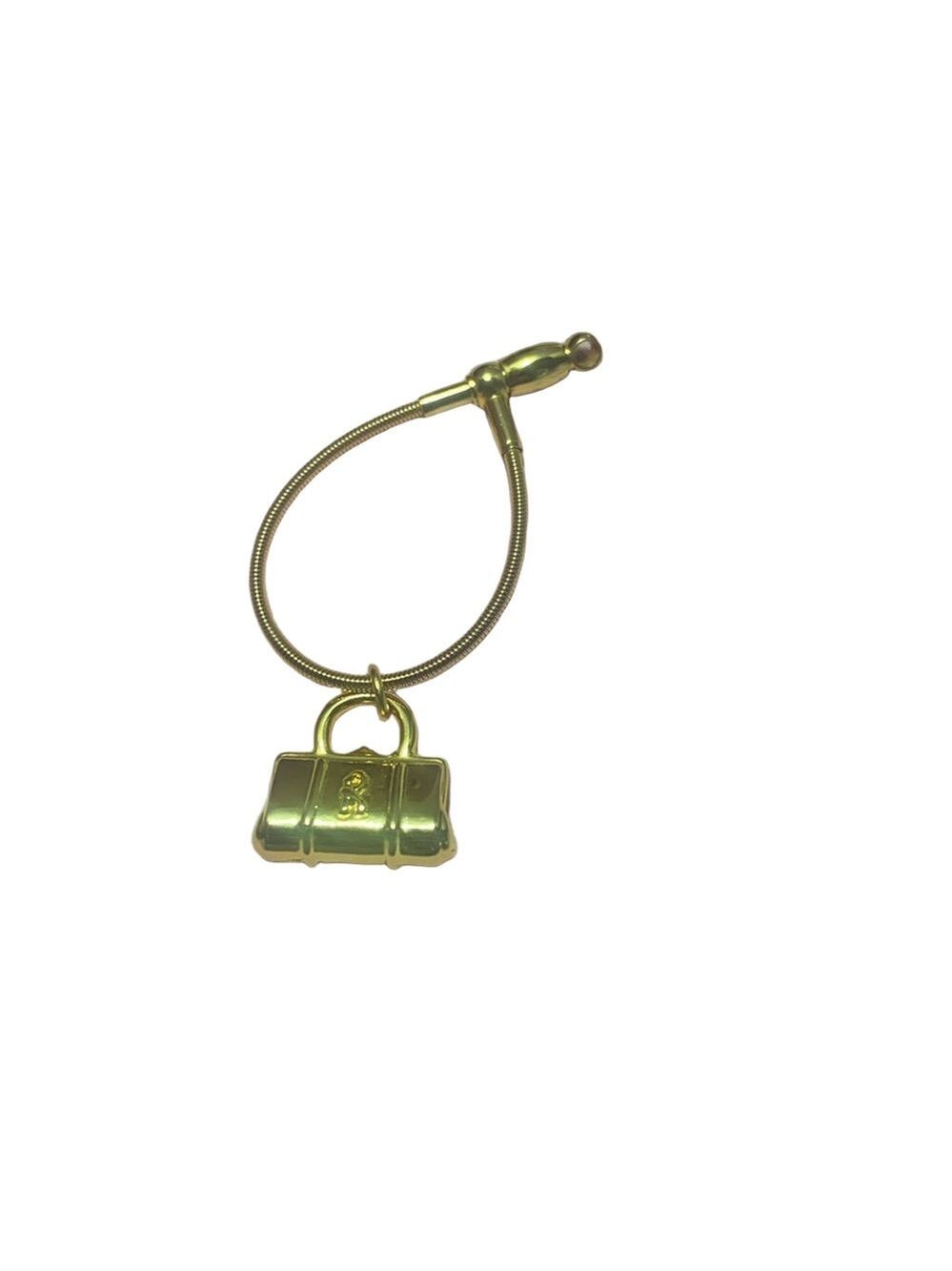 Roberta Di Camerino Gold Purse Charm Keychain